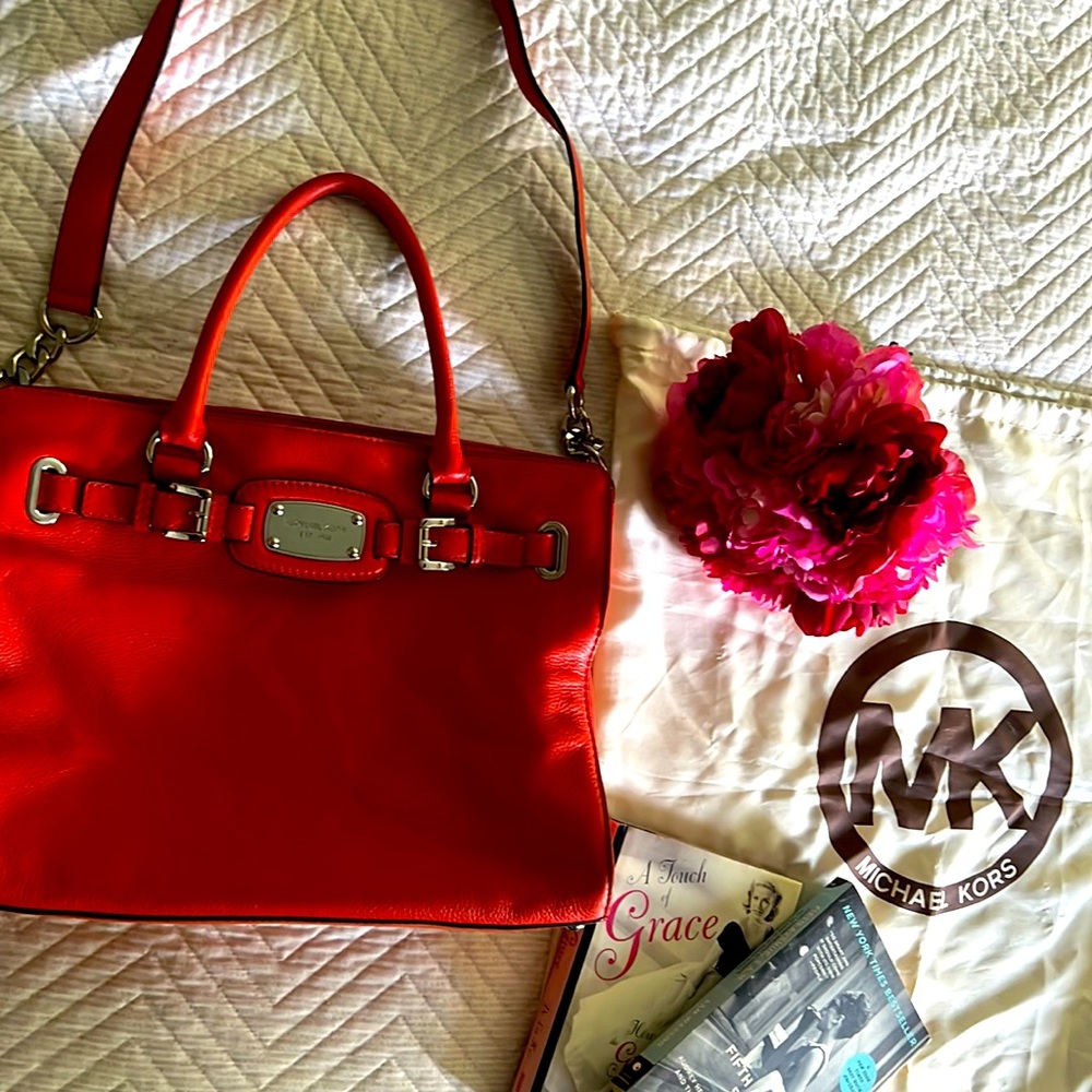 Coral Michael Kors handbag
